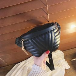 Fashion Women Chest Bag Leather PU