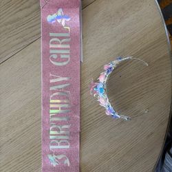 Birthday Sash And Tiara