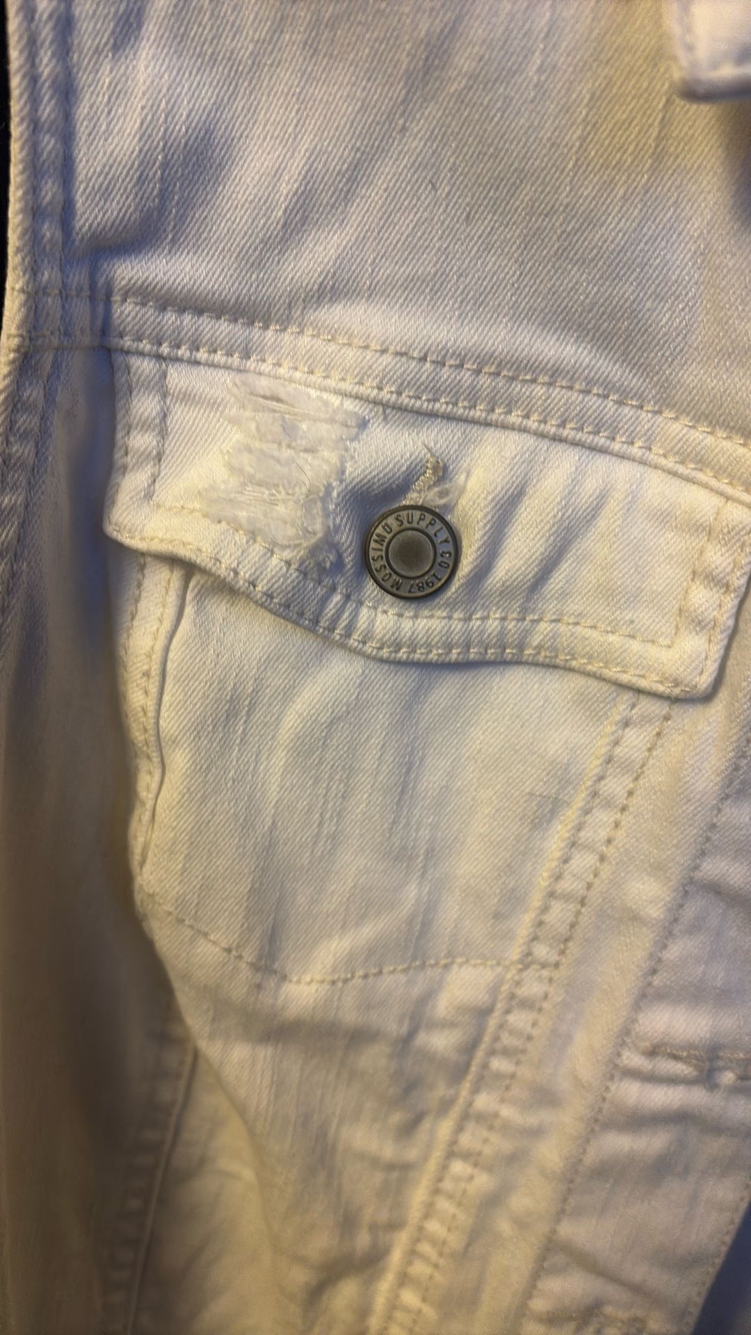 Denim Massimo sleeveless jacket