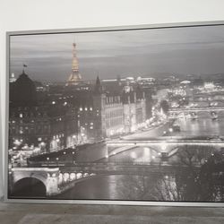 Large Art Canvas Print (Paris by Jean-Marc Charles)