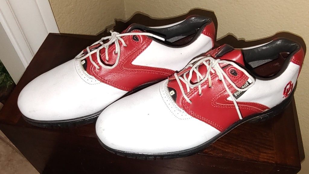 Boomer Sooner OU Logo Golf Shoes
