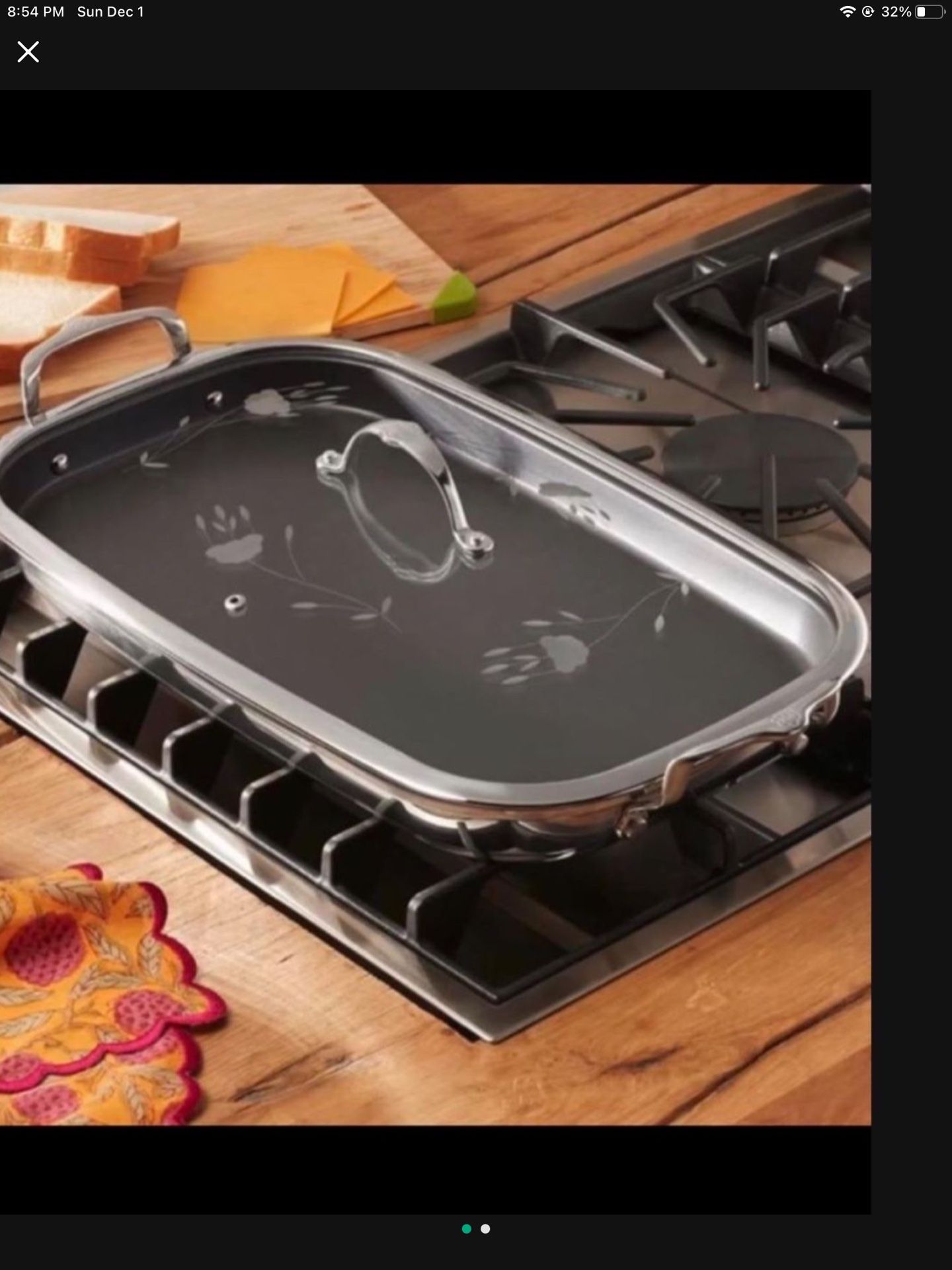 Comal Doble Con Antiadherente De Princess House