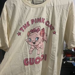 The Pink Cat Gucci T Shirt