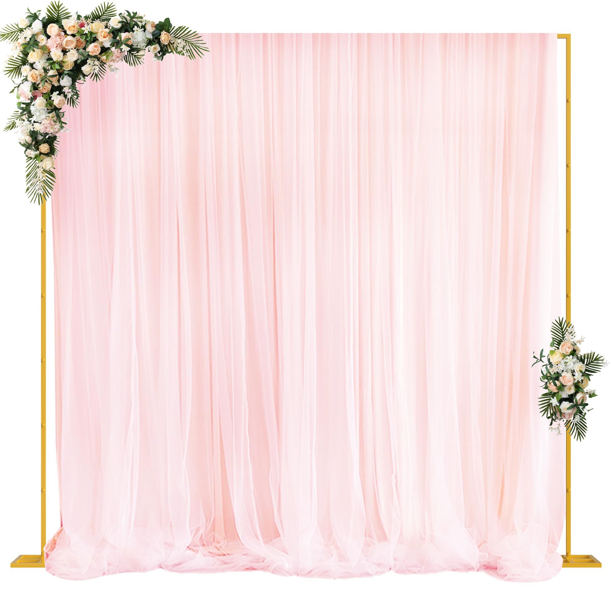 10‘ X 10‘ Backdrop Stand, Gold Framed