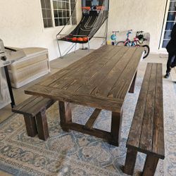 Rustic dining table
