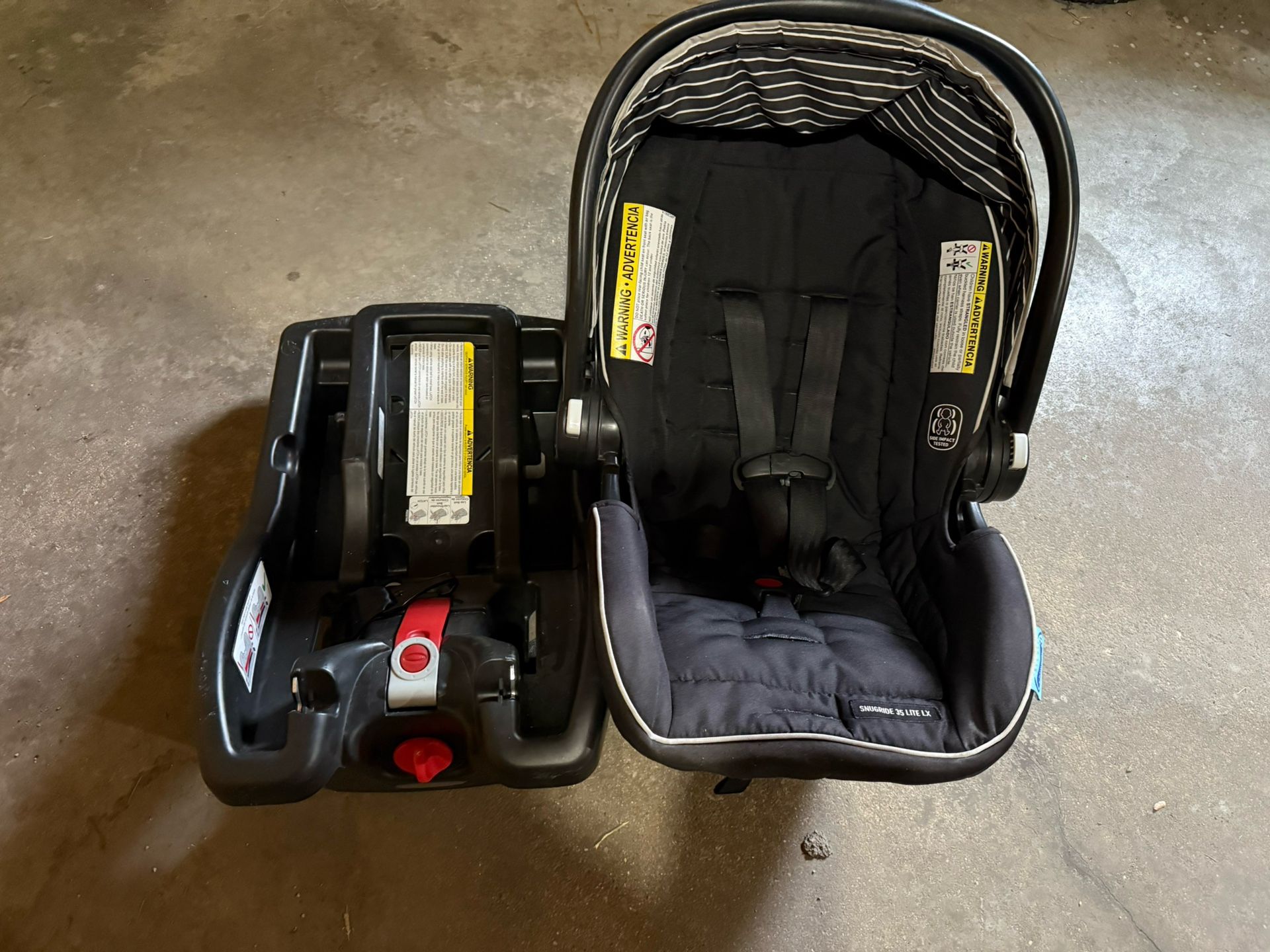 Infant car seat and base