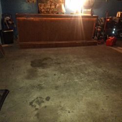 Homemade Bar  has Lights and Electric Plugs Couple Dings It Is 10ft Long and the L Part Is 5ft 