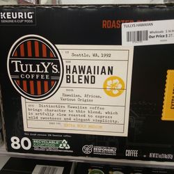 Tully's Hawaiian 80ct