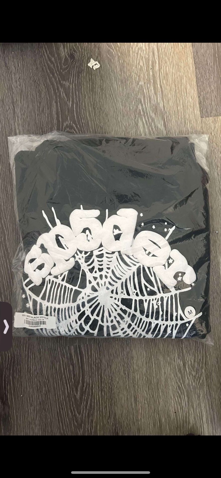 black and white spider hoodie All sizes
