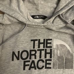 NorthFace Light Gray Hoodie - Size Medium 