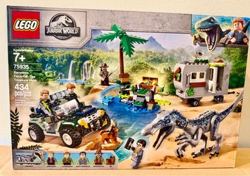 NIB Retired LEGO Jurassic World: Baryonyx Face-Off Sealed #75935