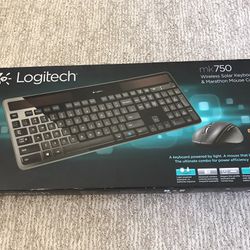 Logitech MK750 Solar Wireless Keyboard And Wireless Mouse Combo For PC