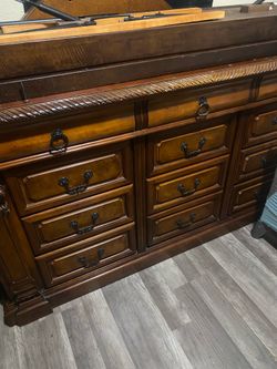 Dresser with mirror