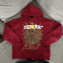 Red Sp5der Hoodie Perfect Condition