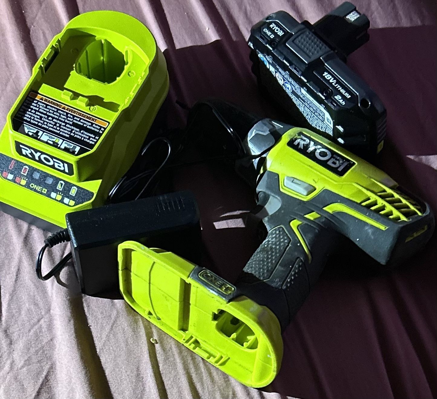 Ryobi Drill, Battery And Charger