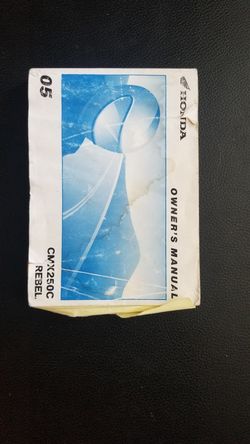 05 Honda Rebel CMX250 Owners Manuel