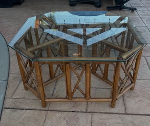 Rattan coffee table