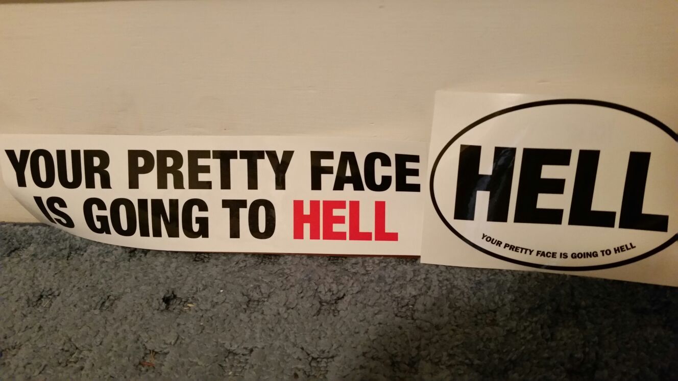 Adult Swim Hell Bumper Sticker