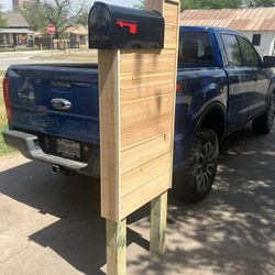 Modern Custom Cedar Mailbox