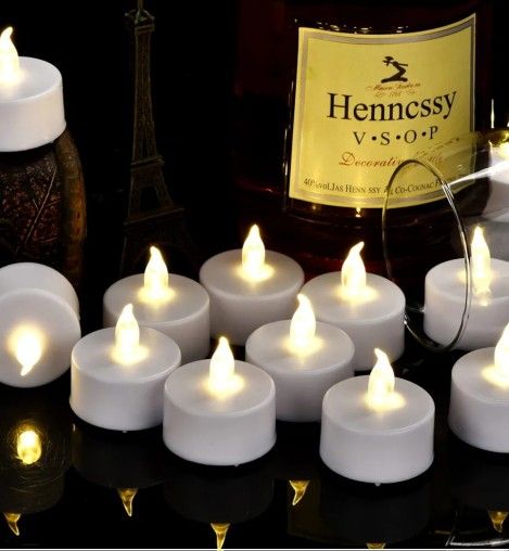 45 PACK Flameless Votive tea Candles Flickering
