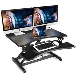 New 30" Standing Desk Converter Stand up Desk Riser - Sit Stand Desk Adjustable Workstation Height