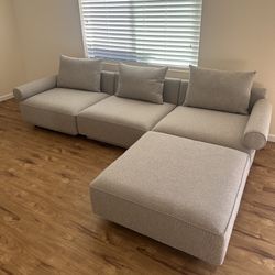 Moe’s Home Gray Modular Sectional (Free Delivery)