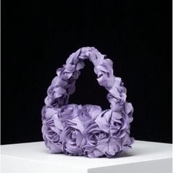 Rose Pattern Evening Clutch