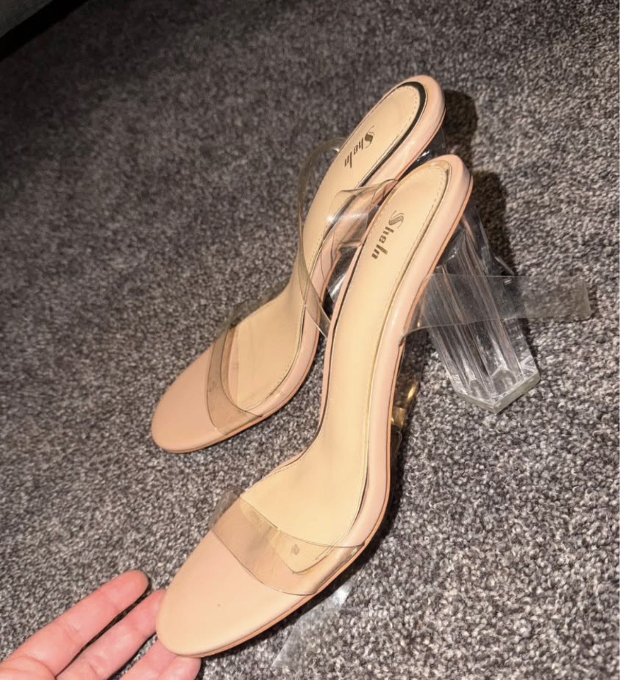 Clear Heels Size 10
