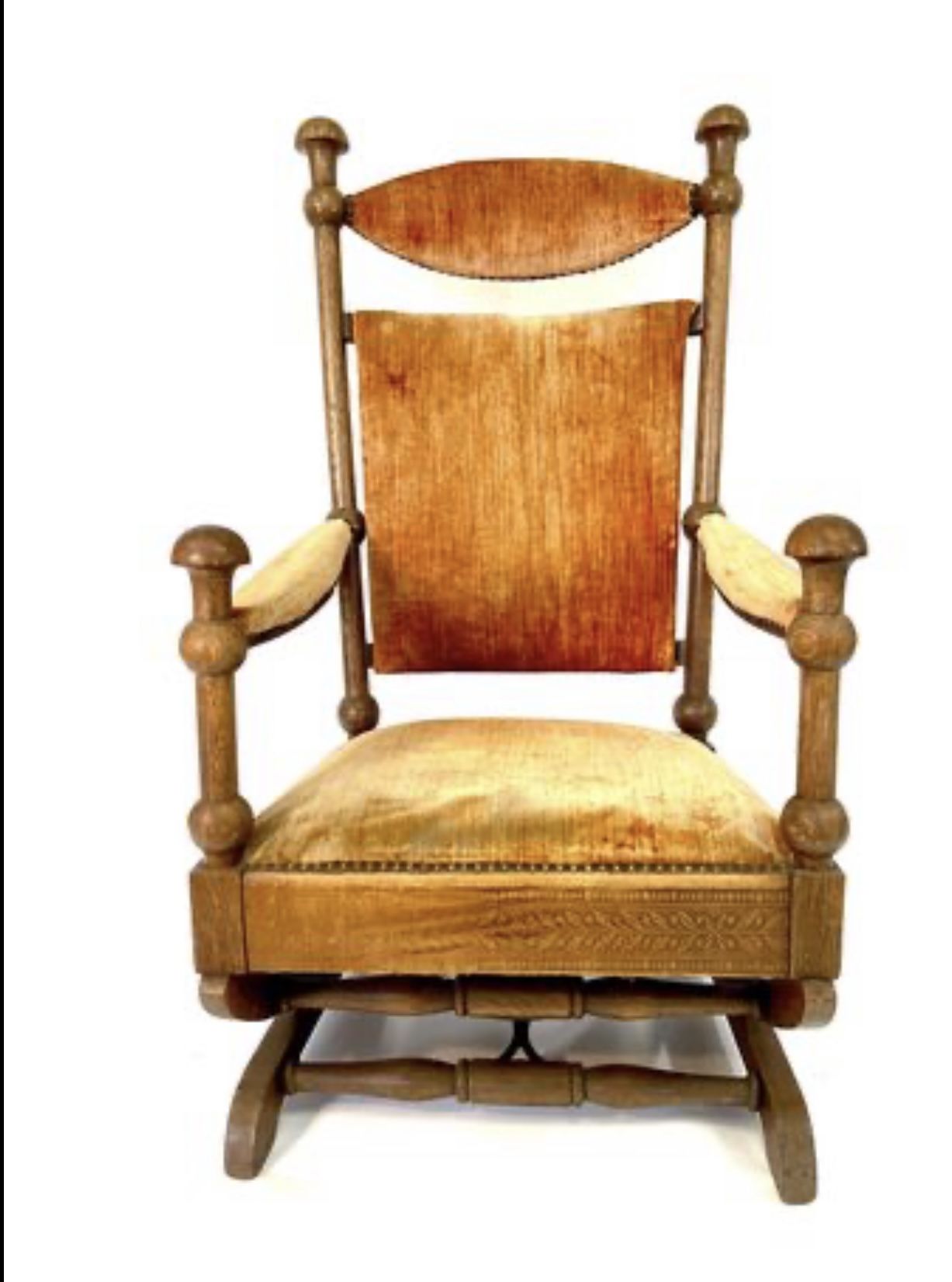 Rocking Chair Antique Platform Rocking Chair Victorian - Bohemian style vintage chair