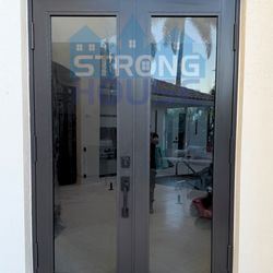 Beautiful glass doors impact