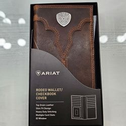 ARIAT LEATHER CHECKBOOK WALLET 