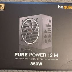 Be Quiet! Pure Power 12 M 850W 80 Plus GOLD Modular Power Supply (PSU) 
