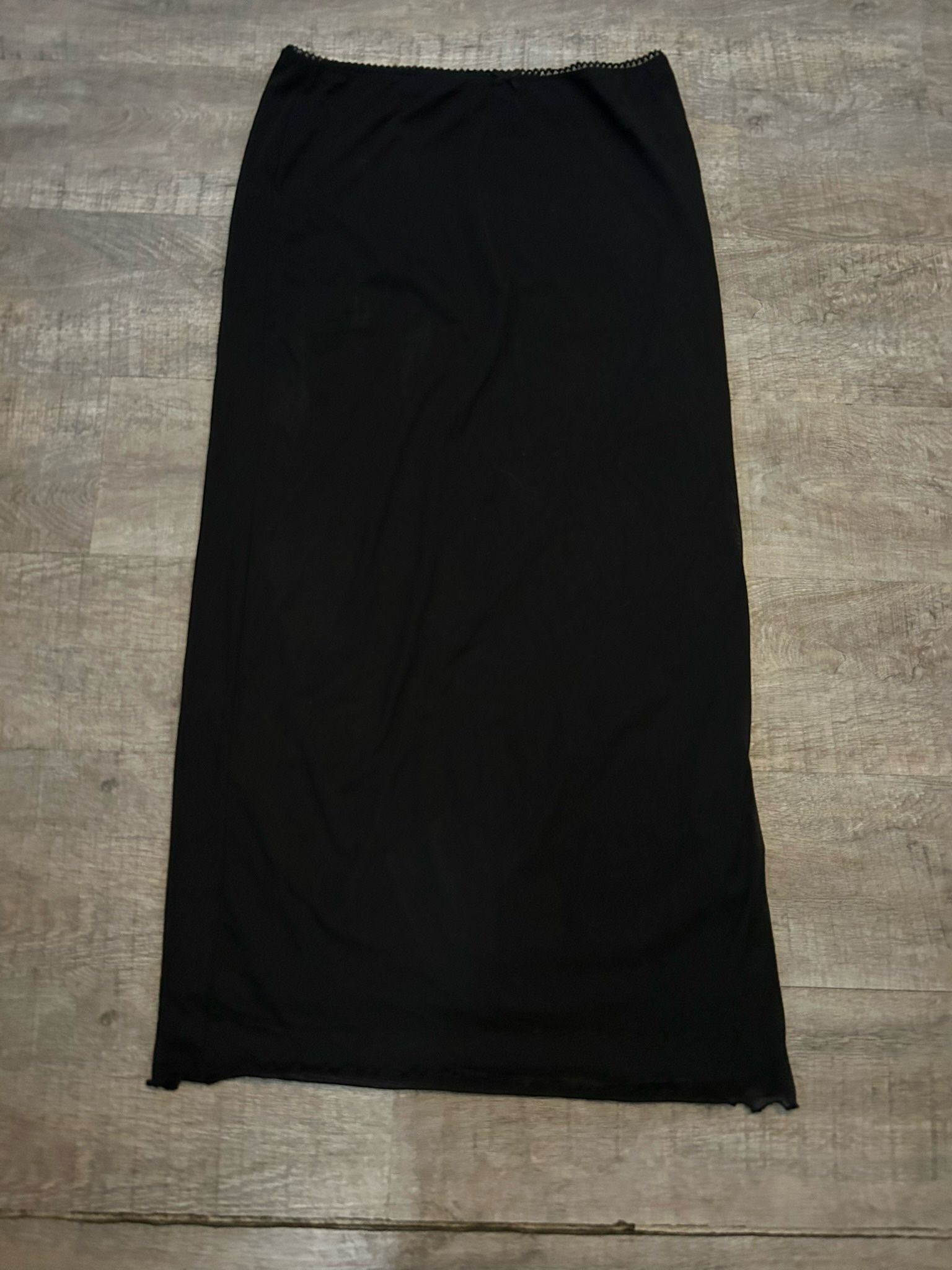 XL Black Long Skirt