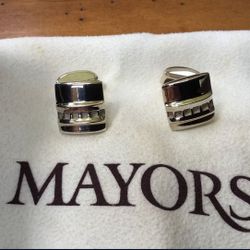 Mayors Jewelry Sterling Silver Cuff Links New in Box