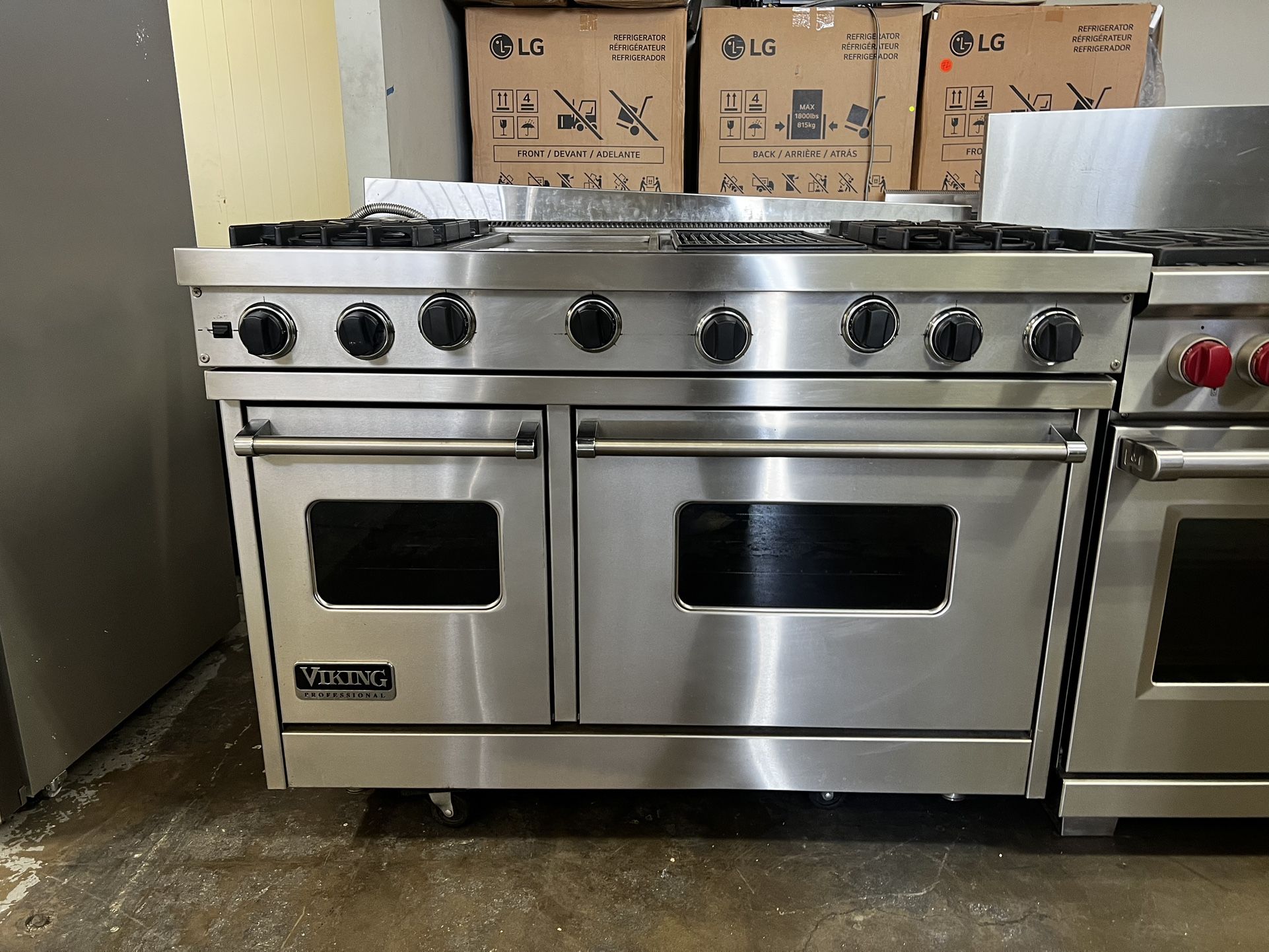 Viking 48”Wide All Gas Range Stove In Stainless Steel