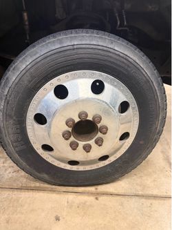 Dually -semi style rims and tires extra heavy duty