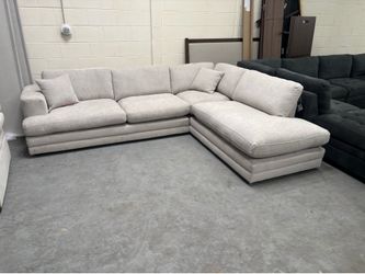 Grey sectional couch