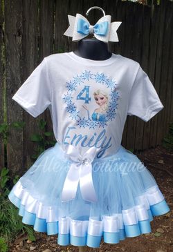 Frozen tutu outfit