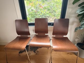 Wooden IKEA dining chairs (3) - $25 each