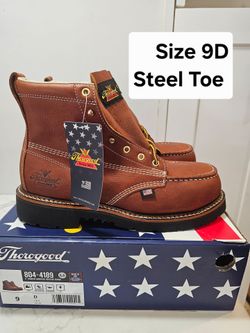 Thorogood Steel Toe Work Boots Size 9