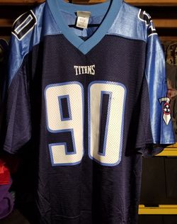 Vintage NFL Tennessee Titans Jevon Kerse Reebok Jersey Size Large
