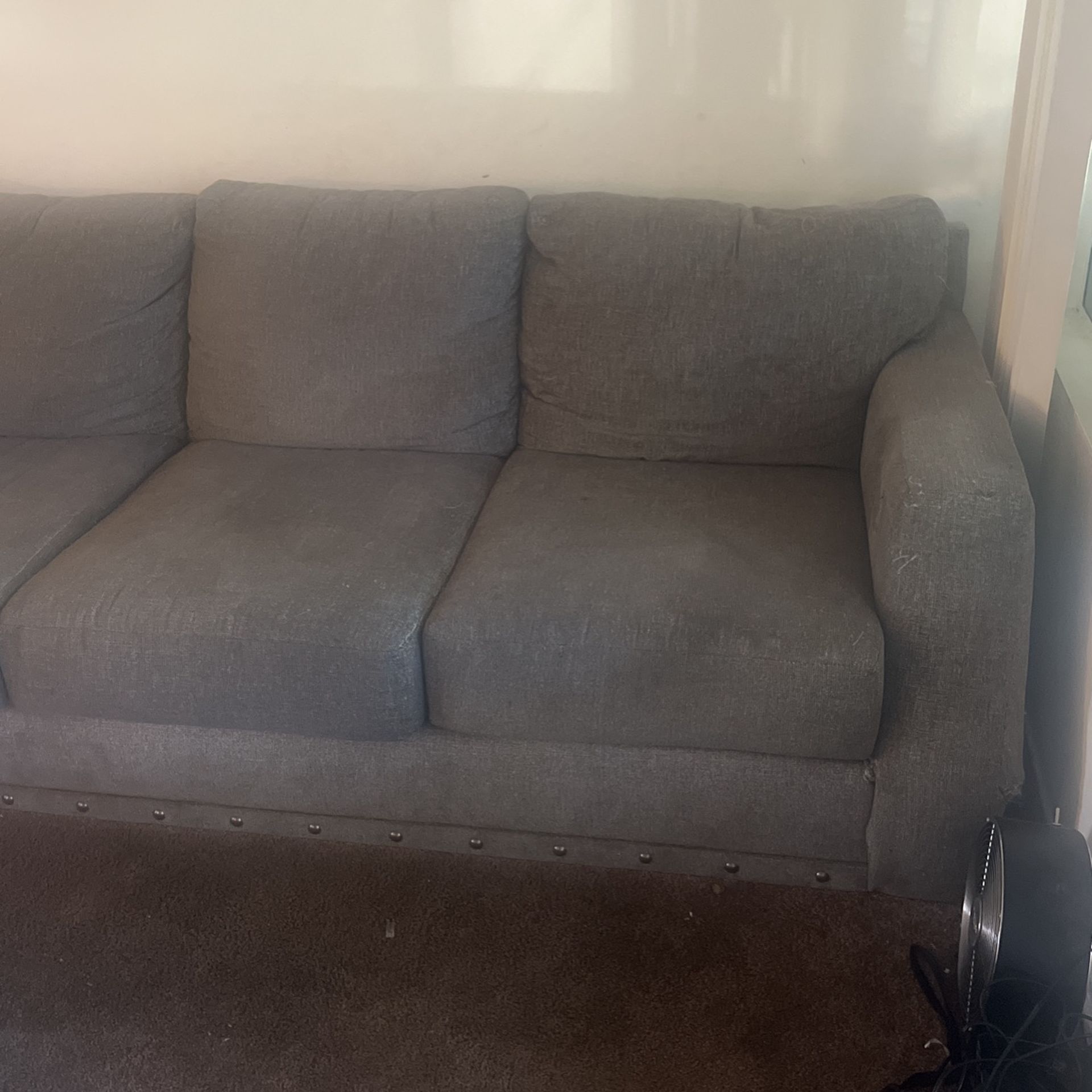 dark grey couch 