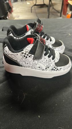 Heelys Kids Roller Sneakers Black White Graphic