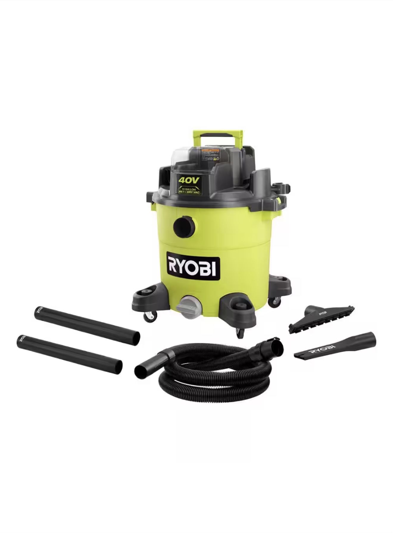 RYOBI 40V 10 Gal. Cordless Wet/Dry Vacuum (Tool Only)