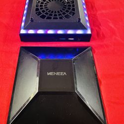 MENEEA Cooling Fan Dust Proof for Xbox Series X Console with Colorful Light Strip Dust Cover (Used )