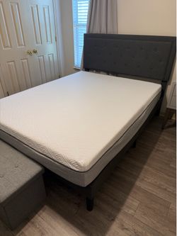 Memory foam mattress and bed set (free topper!)