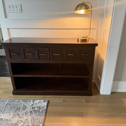 Solid wood credenza