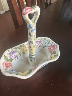 Floral Salt And Pepper Holder