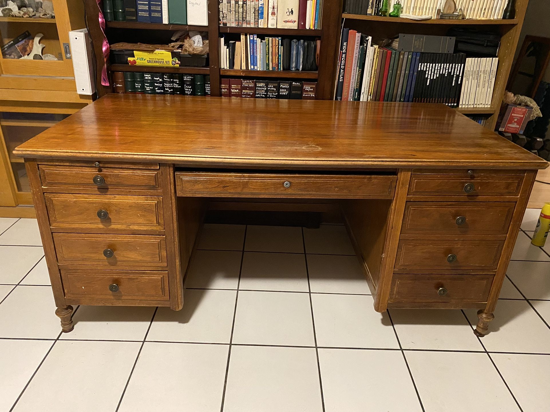 Antique partners desk