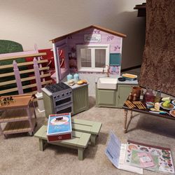 New American Girl Doll Blaire's Restaurant & Accessories 